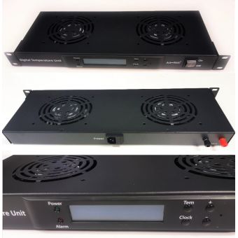 Digital Thermostatically Controlled Rack Mount Fan Tray 2 Way